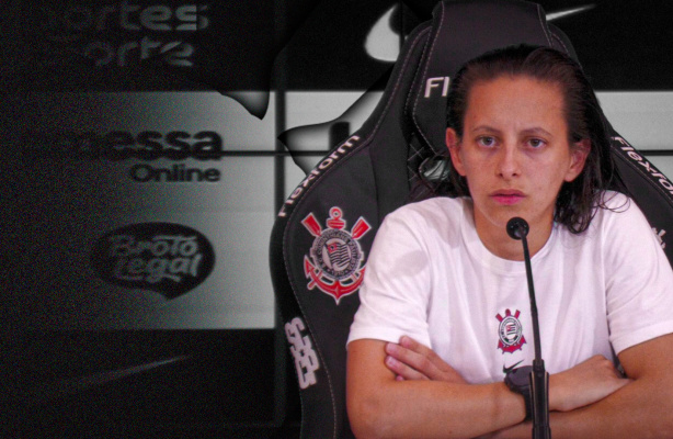Jogadora Belén Aquino em ação pelo Corinthians Feminino Jogadora Belén Aquino em ação pelo Corinthians Feminino