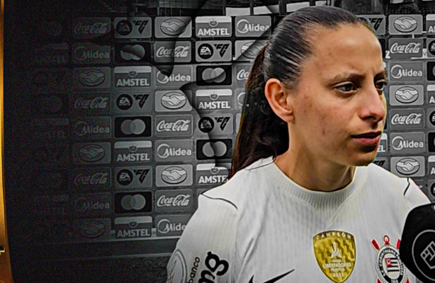 Belén Aquino em ação pelo Corinthians Belén Aquino em ação pelo Corinthians