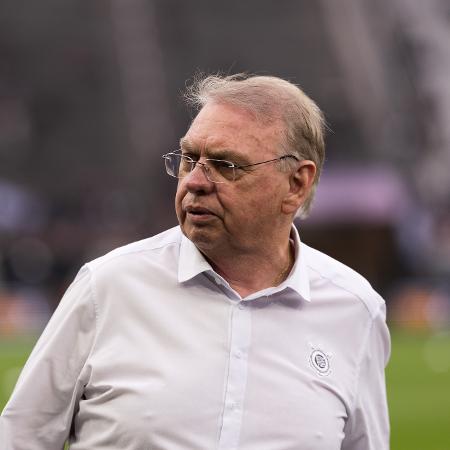 Osmar Stabile durante evento no Corinthians Osmar Stabile durante evento no Corinthians