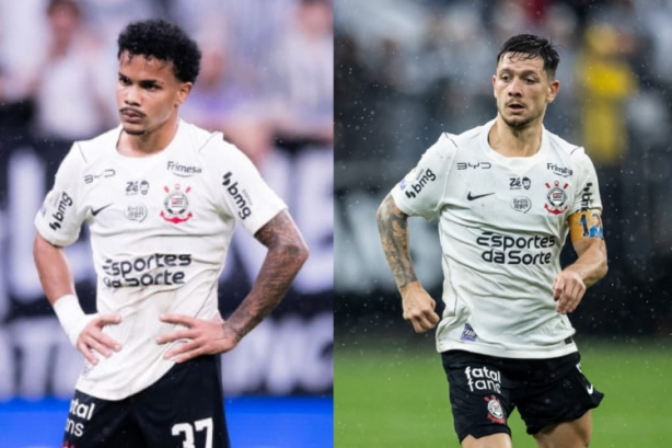 Jogadores do Corinthians em partida disputada