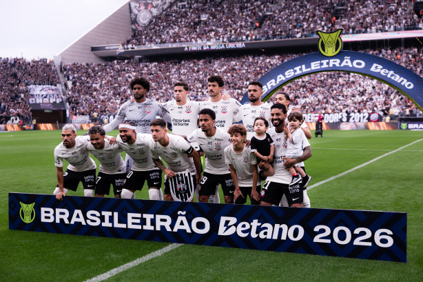 Jogadores do Corinthians em campo na Neo Química Arena. Jogadores do Corinthians em campo na Neo Química Arena.