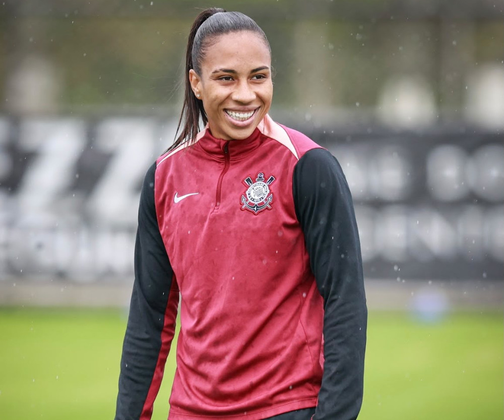 Jogadoras do Corinthians Feminino em campo na Neo Química Arena Jogadoras do Corinthians Feminino em campo na Neo Química Arena