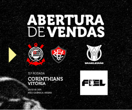 Torcida do Corinthians na Neo Química Arena incentivando o time.